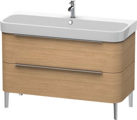 Duravit тумба напольная под раковину, happy d.2, h2637505252 цвет: дуб европейский