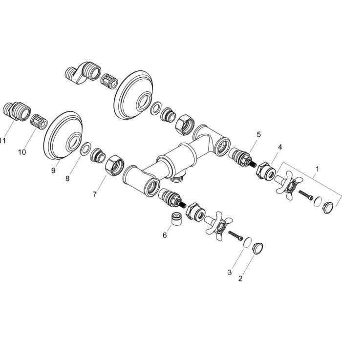 AXOR смеситель для душа, Montreux, сталь арт. 16560800
