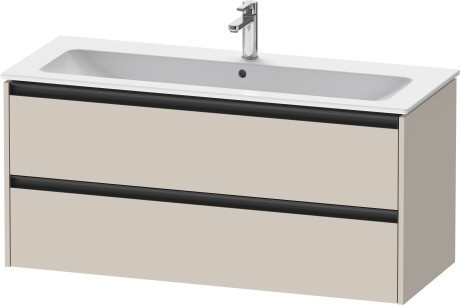 Duravit тумба подвесная под раковину 480 мм х 1210 мм х 550 мм, ketho.2, k25265083830000 цвет: серо-коричневый суперматовый