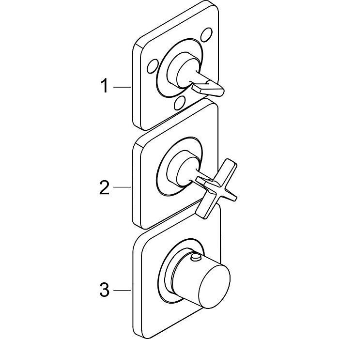 AXOR термостат для душа, Citterio E, шлифованное красное золото арт. 36704310