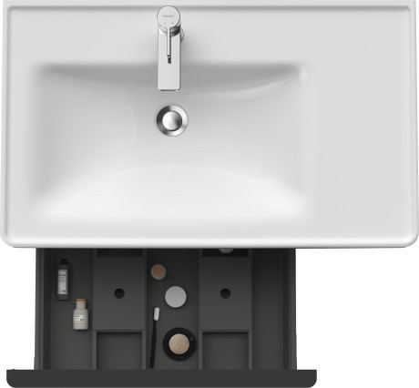 Duravit тумба подвесная под раковину 784 мм х 452 мм, d-neo, de425800707 цвет: бетонно-серый матовый