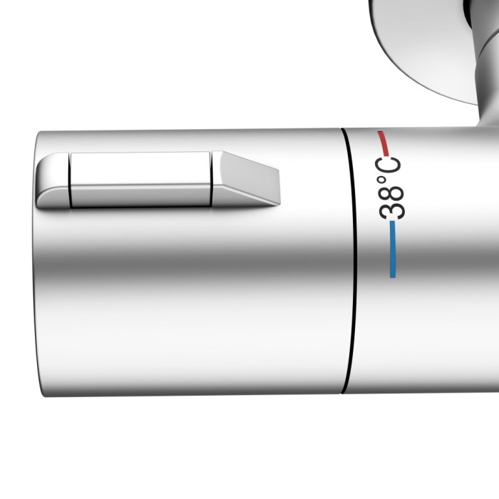 Keuco термостат для душа blue с защитой от обратного потока, plan blue, алюминий finish арт. 53926 171001