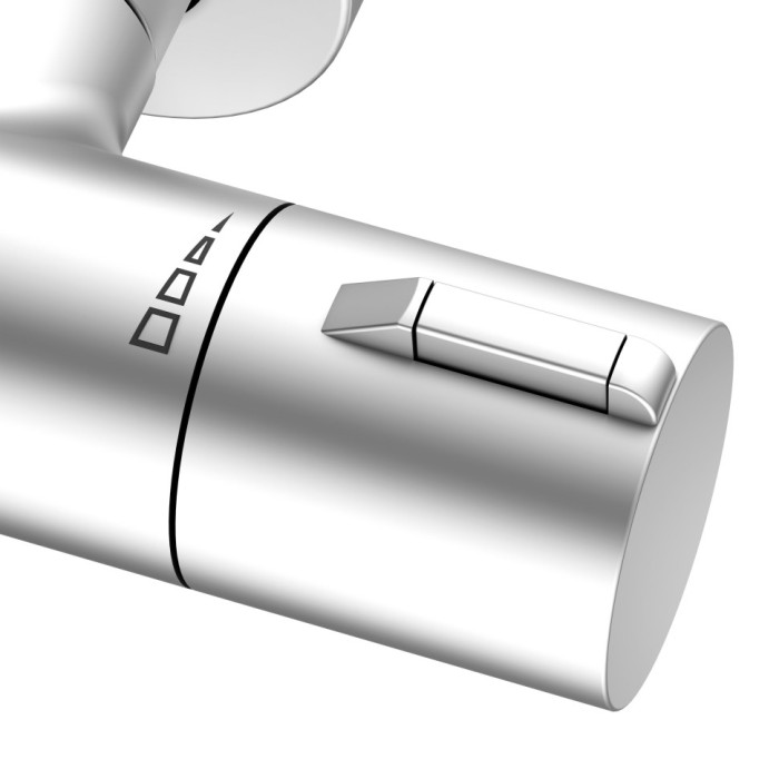 Keuco термостат для душа blue с защитой от обратного потока, plan blue, алюминий finish арт. 53926 171001