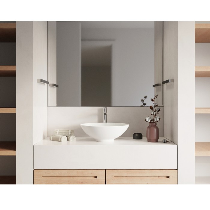 Раковина, накладная d40,5, Whitecross Jade, белый мат арт. 0703.040040.200