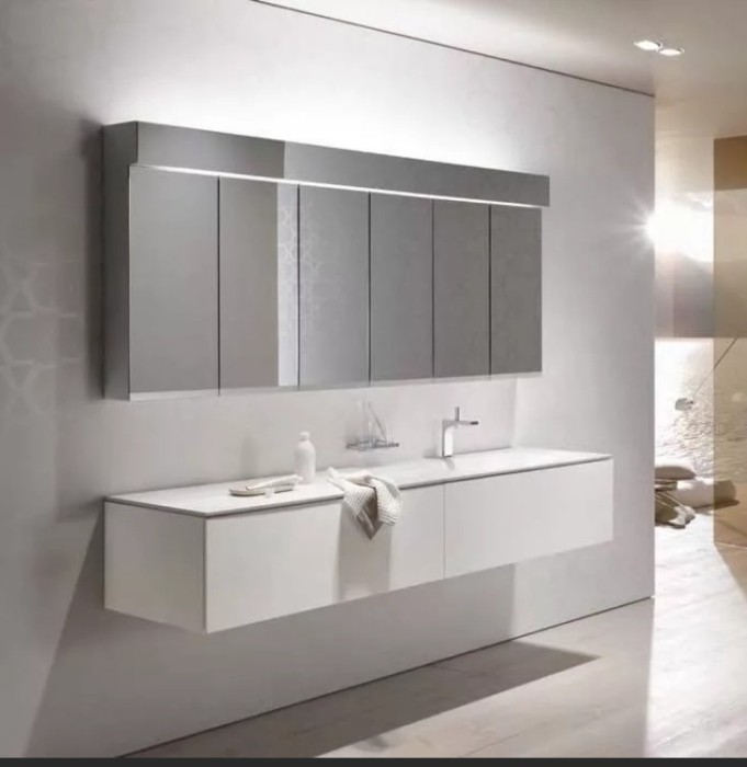 Keuco модуль нижнего шкафа для встройки снизу, с одним выдвижным ящиком, с внутренней светодиодной подсветкой, edition 11, белый арт. 31312 270100