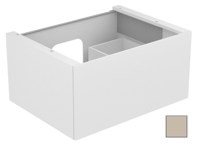 Keuco тумба подвесная под раковину с одним выдвижным фронтом, с внутренней светодиодной подсветкой, edition 11, кашемир арт. 31341 280100