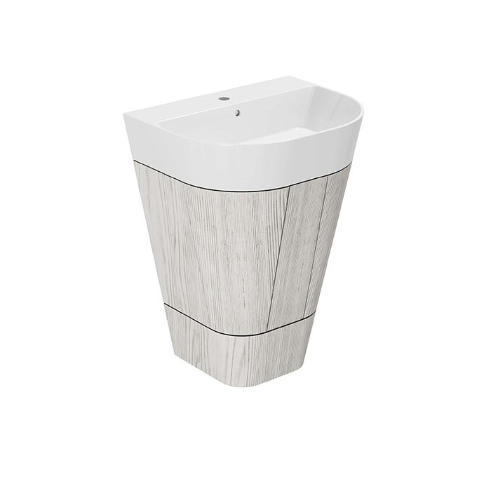 Azzurra тумба напольная 60х47х84см, с 2 дверцами, с раковиной, Azzurra, MBF 65 B FMLP06550T0MBI*1 SIF/MB цвет: olmo bianco