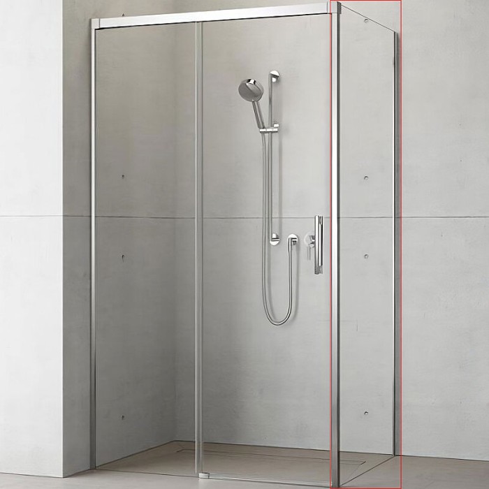 Radaway душевая стенка 110 r профиль хром стекло прозрачное, Idea - 387053-01-01R