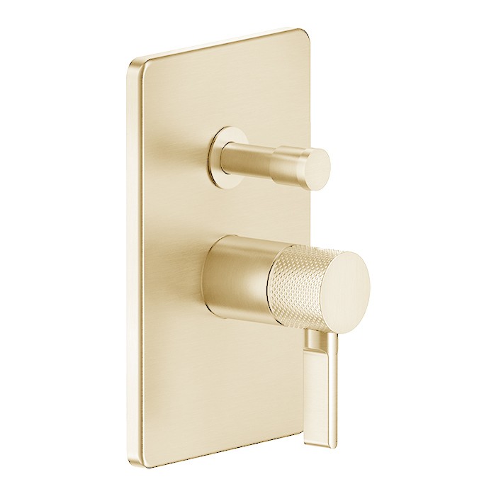 Gessi Смесителя для ванны, встраиваемый, на 2 источника, Inciso, 58079#246 цвет: золото