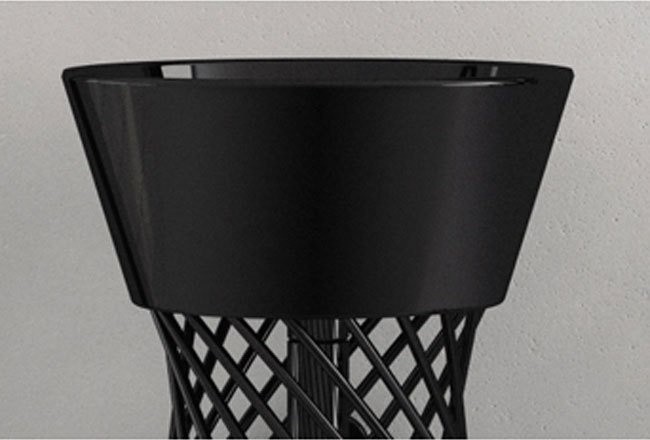 ArtCeram консоль под раковину, aca045 03 00 wire цвет: черный глянцевый