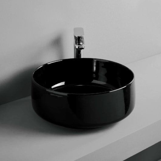 ArtCeram раковина (накладная), col004 17 00 cognac цвет: черный матовый