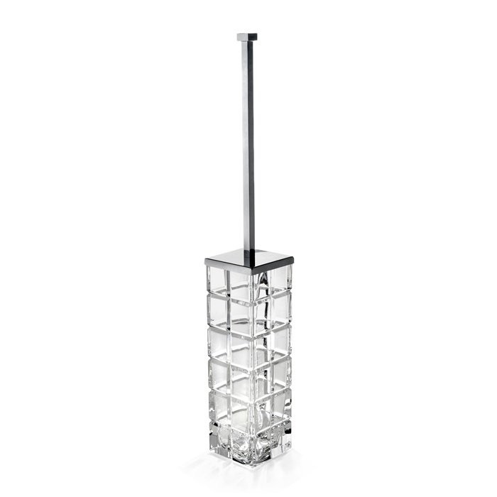 Ёршик для унитаза, напольный (никель матовый), 3SC Palace Crystal - PA17ACRNX
