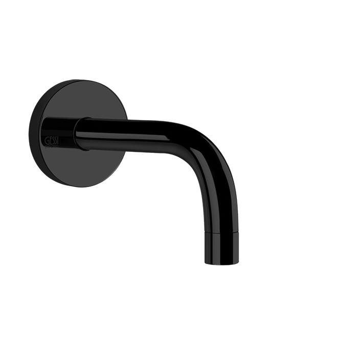 Gessi Настенный излив короткий, комбинируемый с удаленным управлением, Emporio Via tortona, 44285#299 цвет: black xl