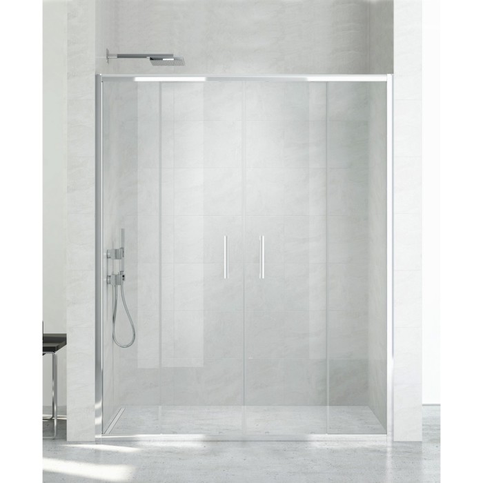 Дверь в нишу new corrina 170x195, New trendy New corrina chrome, хром арт. D-0186A