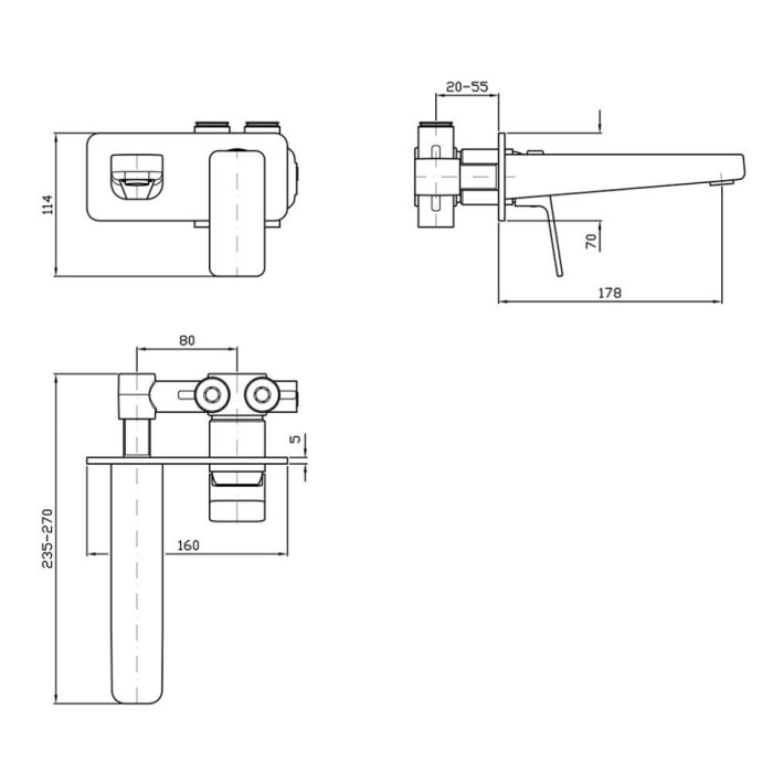 Zucchetti однорычажный смеситель для раковины на 2 отверстия, jingle, хром арт. r99815 zin634