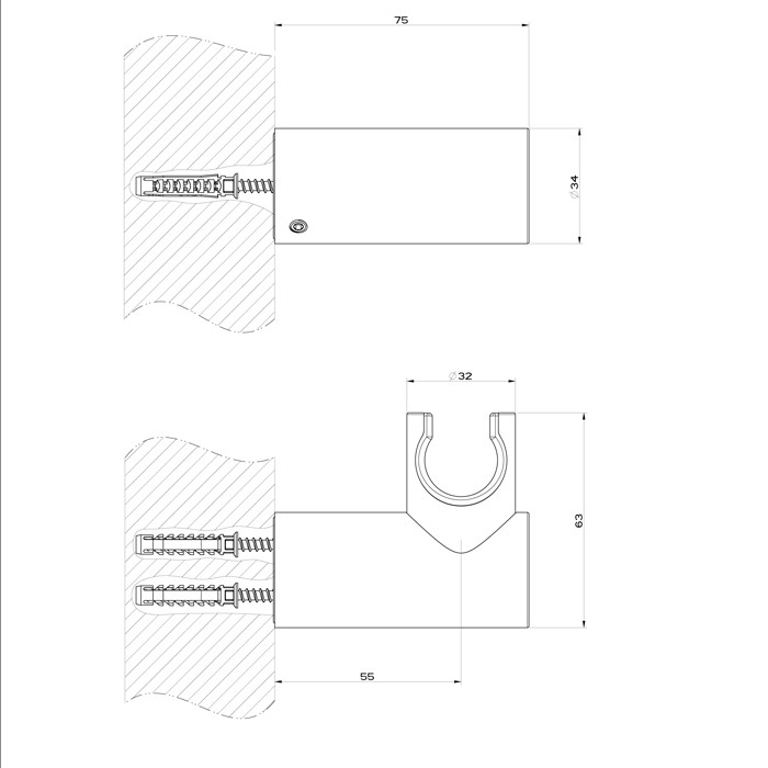 Gessi Держатель для душевой лейки поворотный, Inciso, 58160#149 цвет: finox