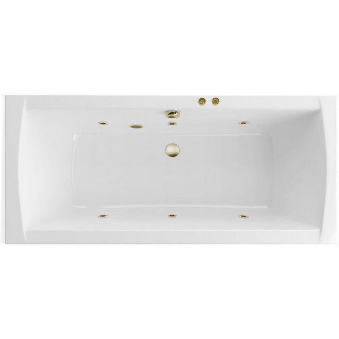 Встраиваемая ванна lux 180x80 soft, Excellent Aquaria, бронза арт. WAEX.AQU18.SOFT.BR