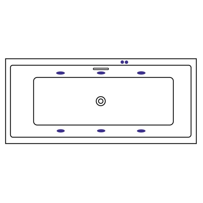 Ванна slim 180x80 soft, Excellent Heaven, золото арт. WAEX.HEV18S.SOFT.GL