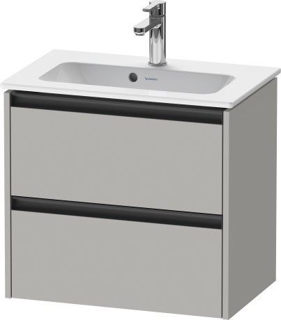 Duravit тумба подвесная под раковину 390 мм х 610 мм х 549 мм, ketho.2, k25255007070000 цвет: бетонно-серый матовый