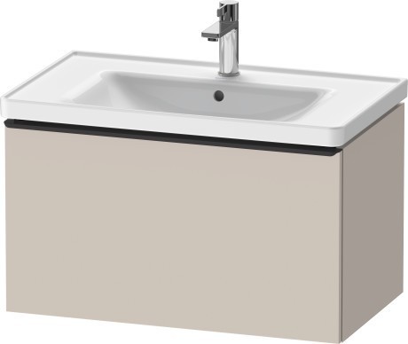 Duravit тумба подвесная под раковину 784 мм х 452 мм, d-neo, de425509191 цвет: серо-коричневый матовый