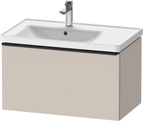 Duravit тумба подвесная под раковину 784 мм х 452 мм, d-neo, de425509191 цвет: серо-коричневый матовый