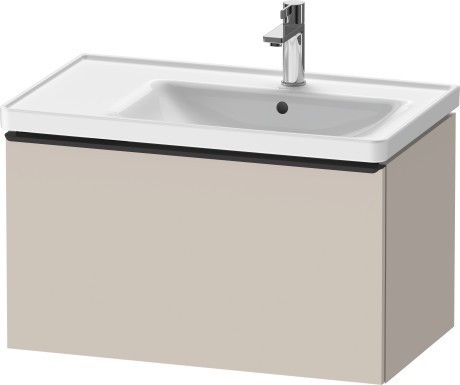 Duravit тумба подвесная под раковину 784 мм х 452 мм, d-neo, de425509191 цвет: серо-коричневый матовый