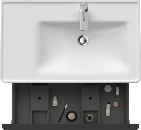 Duravit тумба подвесная под раковину 784 мм х 452 мм, d-neo, de425509191 цвет: серо-коричневый матовый