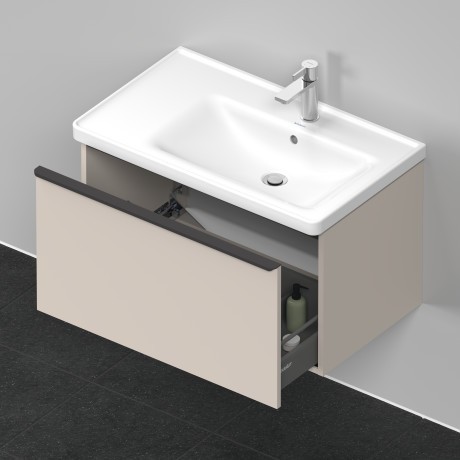 Duravit тумба подвесная под раковину 784 мм х 452 мм, d-neo, de425509191 цвет: серо-коричневый матовый