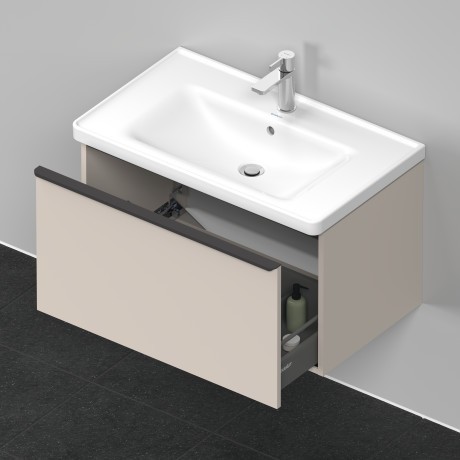 Duravit тумба подвесная под раковину 784 мм х 452 мм, d-neo, de425509191 цвет: серо-коричневый матовый