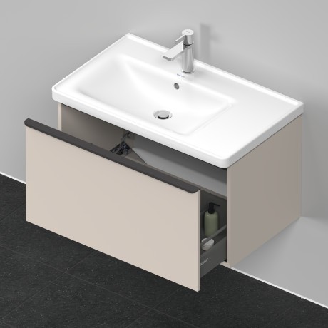 Duravit тумба подвесная под раковину 784 мм х 452 мм, d-neo, de425509191 цвет: серо-коричневый матовый