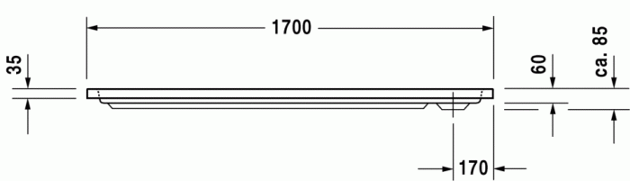 Duravit душевой поддон прямоугольный, d-code, 720096000000000 цвет: белый