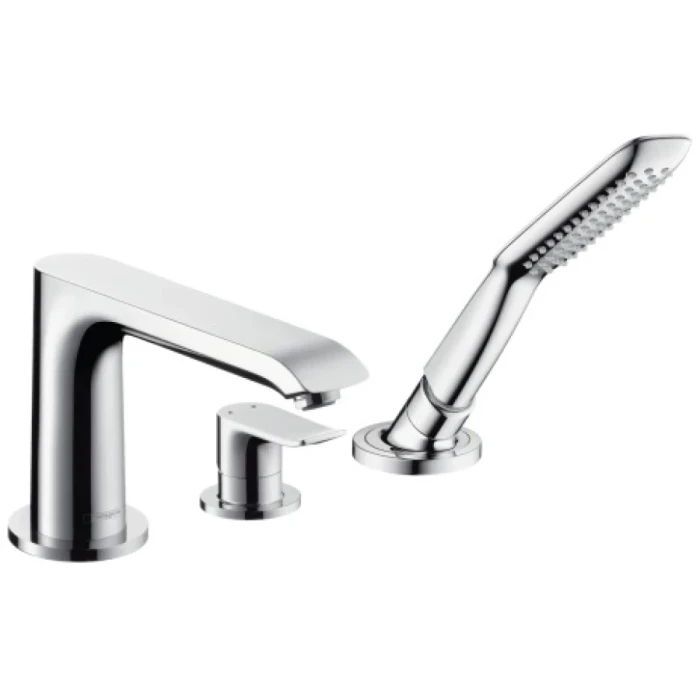 Hansgrohe смеситель на борт ванны на 3 отверстия, Metris, хром арт. 31190000