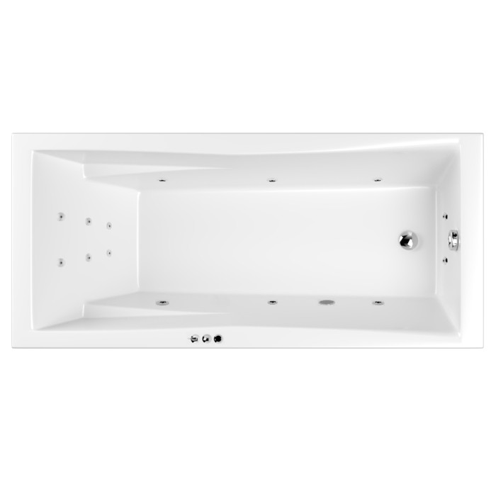 Ванна 180x80 smart, Whitecross Palace, хром арт. 0104.180080.100.SMART.CR