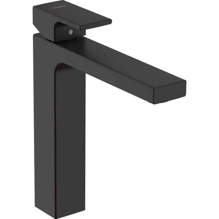 Hansgrohe смеситель для раковины без донного клапана, Vernis Shape, черный арт. 71591670