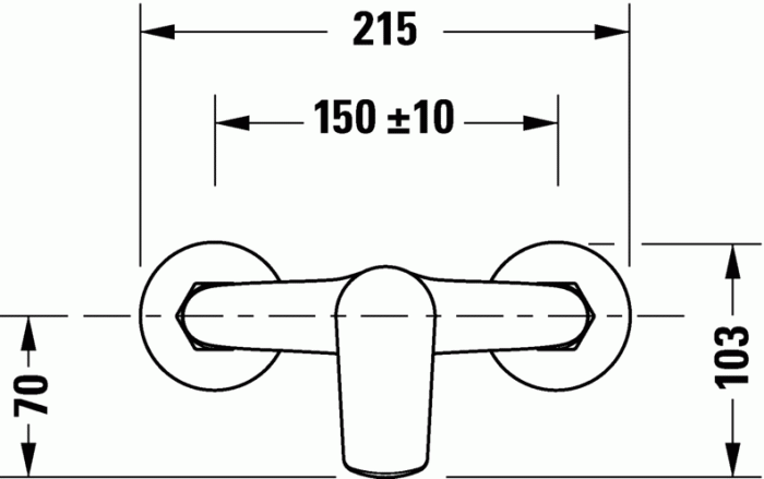 Duravit смеситель однорычажный для душа, no.1, n14230000010 цвет: хром