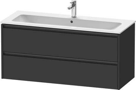 Duravit тумба подвесная под раковину 480 мм х 1210 мм х 550 мм, ketho.2, k25265080800000 цвет: графит суперматовый