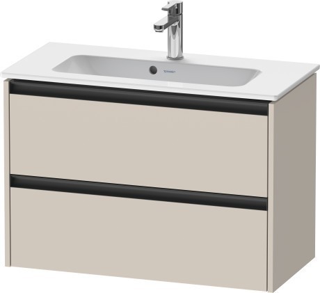 Duravit тумба подвесная под раковину 390 мм х 810 мм х 549 мм, ketho.2, k25256083830000 цвет: серо-коричневый суперматовый