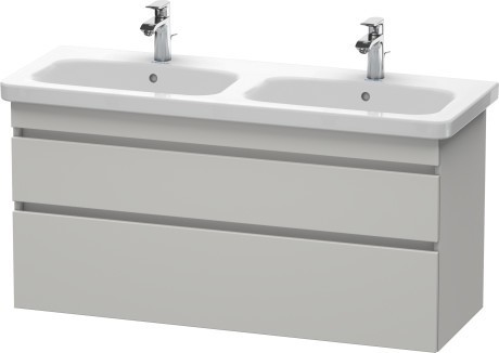 Duravit тумба подвесная под двойную раковину бетонно-серый, durastyle, ds649800707 цвет: бетонно-серый матовый