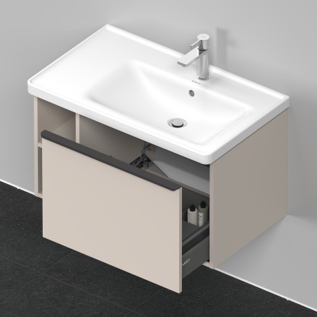 Duravit тумба подвесная под раковину 784 мм х 452 мм, d-neo, de425709191 цвет: серо-коричневый матовый