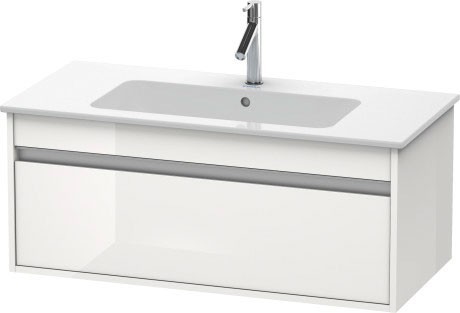 Duravit тумба подвесная под раковину с выдвижным ящиком, ketho, kt642002222 цвет: белый глянцевый