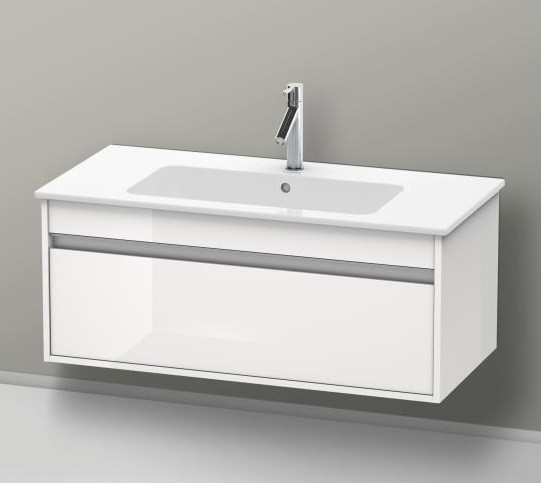 Duravit тумба подвесная под раковину с выдвижным ящиком, ketho, kt642002222 цвет: белый глянцевый