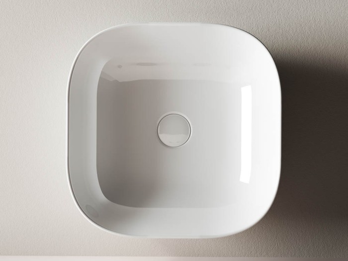 Ceramicanova раковина накладная element, cn6010 цвет: белый