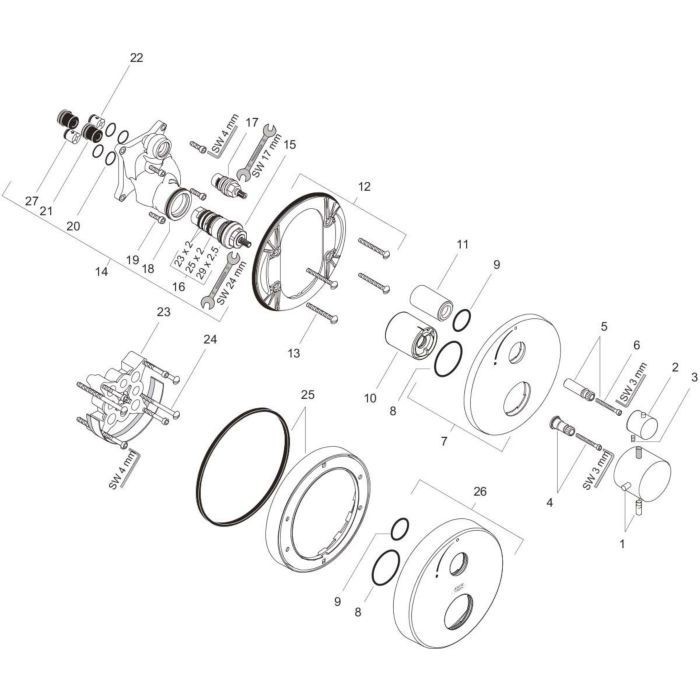 AXOR термостат для душа, Starck, бронза арт. 10700140