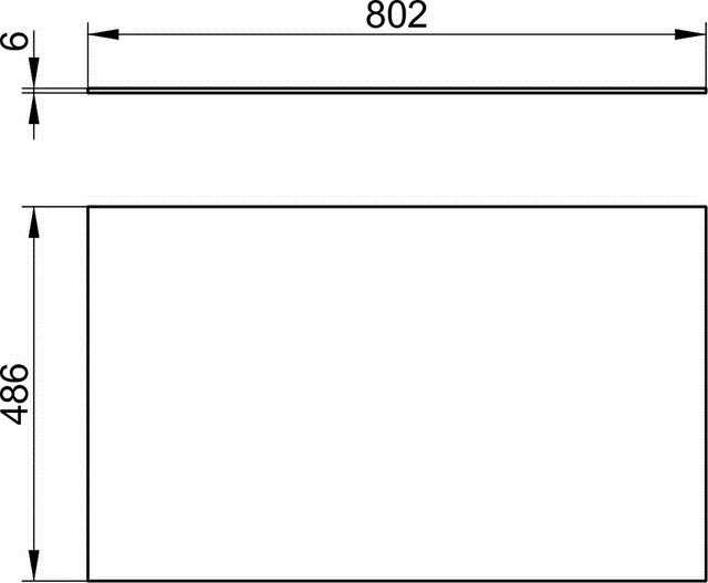 Keuco верхняя декоративныя панель для тумбы 800 мм, edition 90, арт. 39026 279000