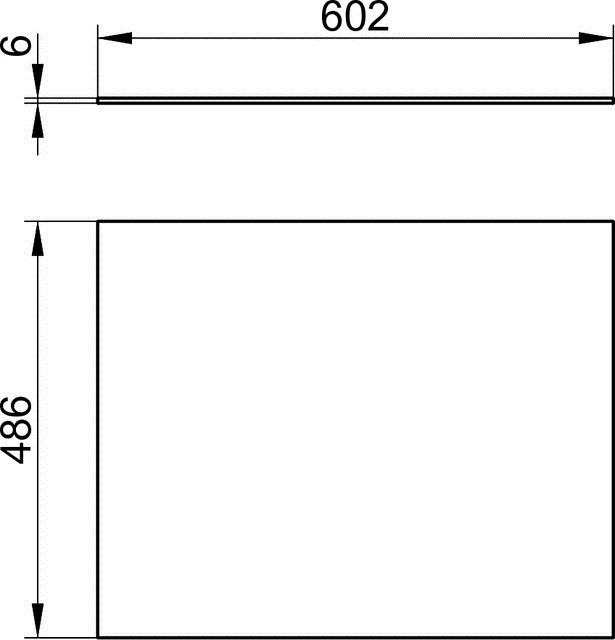Keuco верхняя декоративныя панель для тумбы 600 мм, edition 90, арт. 39025 309000