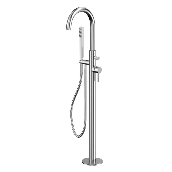 Смеситель для ванны отдельностоящий, Whitecross Y brushed nickel, брашированный никель арт. Y1233NIB