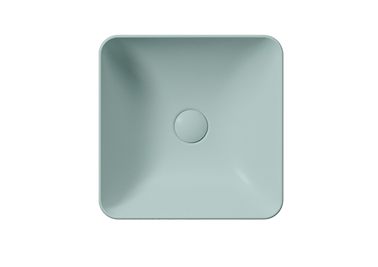 GSI Раковина накладная 38х38х14 см, ghiaccio, санфарфор, Color-elements - 903815