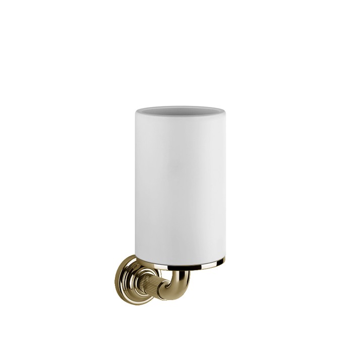 Gessi Стакан для зубных щеток подвесной, Venti20, 65407#710 цвет: белый: фурнитура brass pvd
