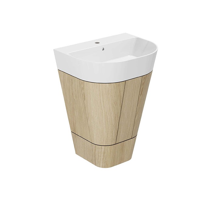 Azzurra тумба напольная 60х47х84см, с 2 дверцами, с раковиной, Azzurra, MBF 65 N FMLP06550T0MBI*1 SIF/MB цвет: olmo naturale