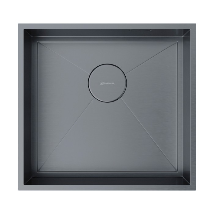 Omoikiri кухонная мойка Kasen 48-26-INT, вороненая сталь арт. 4997058